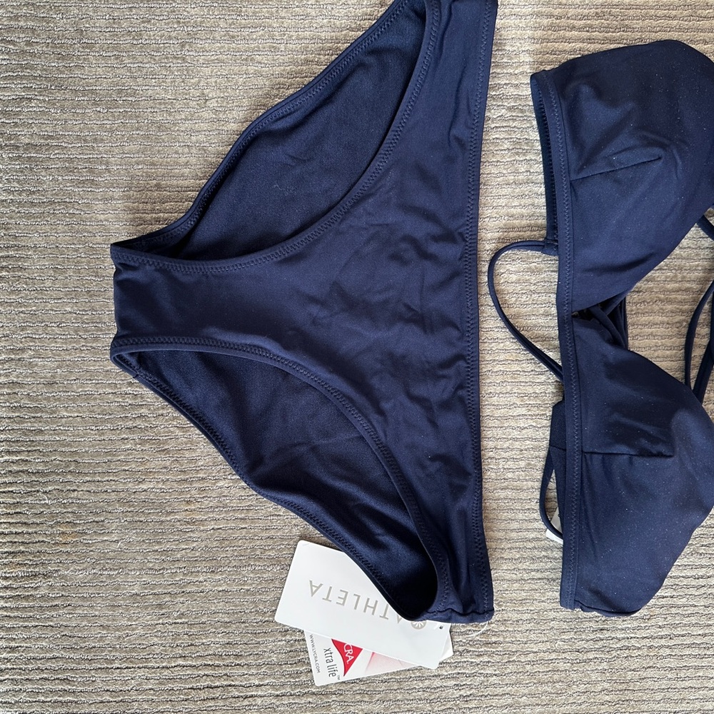 Athleta Navy Bikini Set